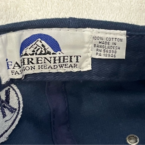 Navy Blue Nantucket ACK Adjustable Cotton Ball Cap NWOT - Picture 4 of 15